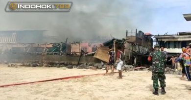Hotel di Pantai Garut Selatan Terbakar, Diduga karena Korsleting